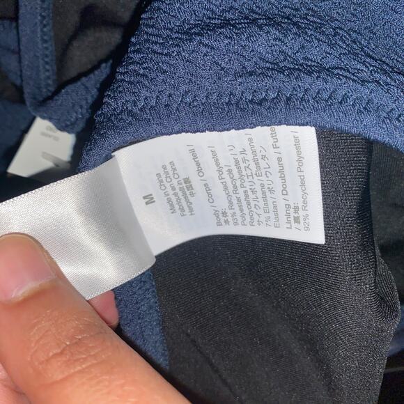 NWT J. Crew Blue Textured Cheeky Bikini Swim Bathing Suit Bottom Women's Medium - Picture 7 of 8